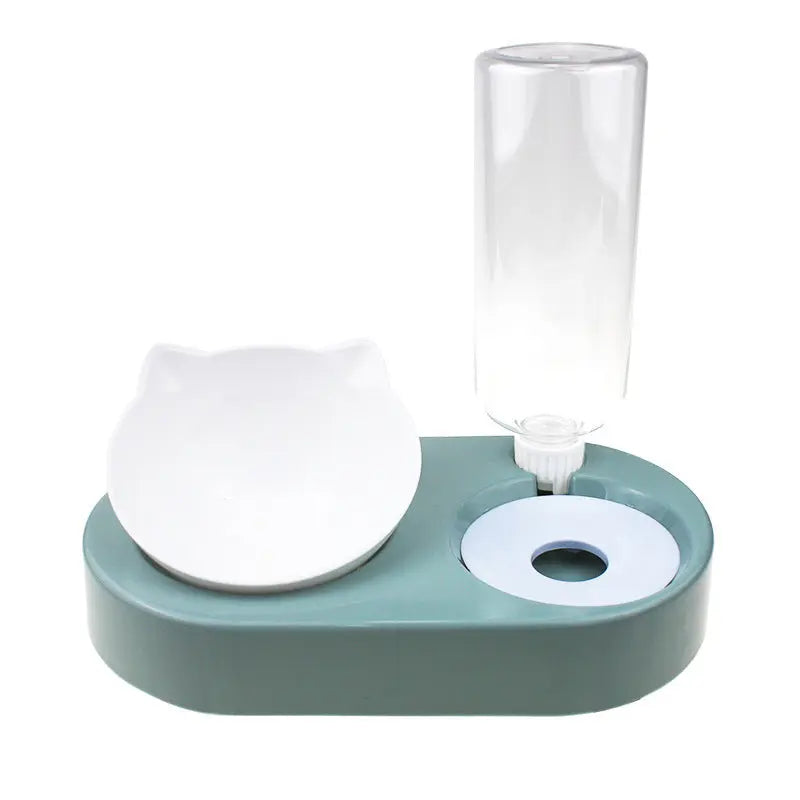 Gamelle pour chat 2-en-1 fontaine à eau Au bonheur du chat - Boutique d'accessoires pour votre chat
