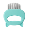 Brosse 2-en-1 fourrure + massage accessoires chat Au bonheur du chat - Boutique d'accessoires pour votre chat et pour vous Vert