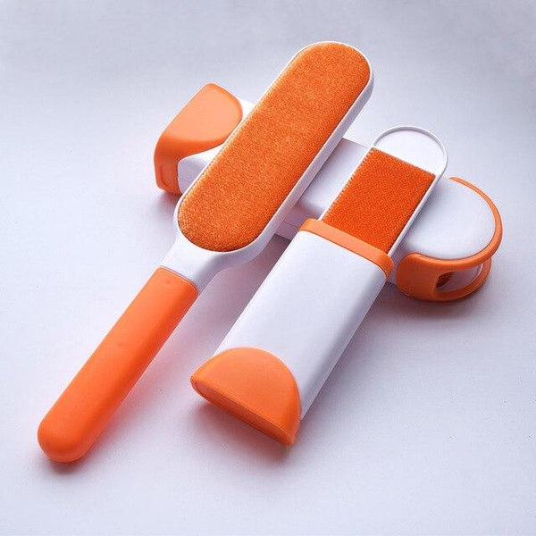 Brosse anti-poil avec support accessoires chat Au bonheur du chat - Boutique d'accessoires pour votre chat Orange