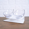 Gamelle pour chat surélevée "Tête de chat" accessoires chat Au bonheur du chat - Boutique d'accessoires pour votre chat Transparent/Transparent