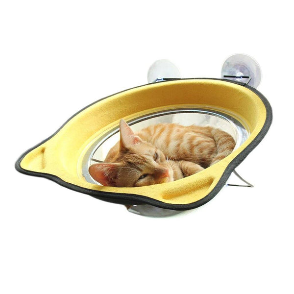 Hamac de fenêtre transparent "Tête de chat" hamac pour chat Au bonheur du chat - Boutique d'accessoires pour votre chat