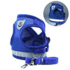 Harnais pour chat avec bande luminescente de sécurité harnais pour chat Au bonheur du chat - Boutique d'accessoires pour votre chat Bleu L