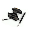 Harnais pour chat "Carreaux" accessoires chat Au bonheur du chat - Boutique d'accessoires pour votre chat Noir L