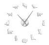 Horloge Design "Vie de chat" accessoires chat Au bonheur du chat - Boutique d'accessoires pour votre chat Argent