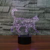 Lampe 3D chat accessoires chat Au bonheur du chat - Boutique d'accessoires pour votre chat