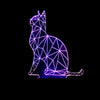 Lampe 3D chat accessoires chat Au bonheur du chat - Boutique d'accessoires pour votre chat Assise