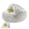 Lit pour chat FluffyDream™ accessoires chat Au bonheur du chat - Boutique d'accessoires pour votre chat Brun long poils 40cm