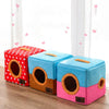 Niche pour chat "Cube tunnel" accessoires chat Au bonheur du chat - Boutique d'accessoires pour votre chat