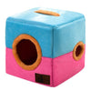 Niche pour chat "Cube tunnel" accessoires chat Au bonheur du chat - Boutique d'accessoires pour votre chat Bleu/Rose S