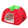 Niche pour chat "Fraise" accessoires chat Au bonheur du chat - Boutique d'accessoires pour votre chat Rouge S