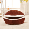 Niche pour chat "Hamburger" accessoires chat Au bonheur du chat - Boutique d'accessoires pour votre chat Brun foncé M 45x35 cm