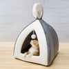 Niche pour chat "Oreilles de lapin" accessoires chat Au bonheur du chat - Boutique d'accessoires pour votre chat