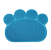 Tapis de sol pour litière "Patte de chat" Tapis de sol Au bonheur du chat - Boutique d'accessoires pour votre chat Bleu