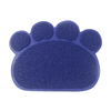 Tapis de sol pour litière "Patte de chat" Tapis de sol Au bonheur du chat - Boutique d'accessoires pour votre chat Bleu marin