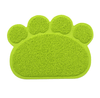 Tapis de sol pour litière "Patte de chat" Tapis de sol Au bonheur du chat - Boutique d'accessoires pour votre chat Vert