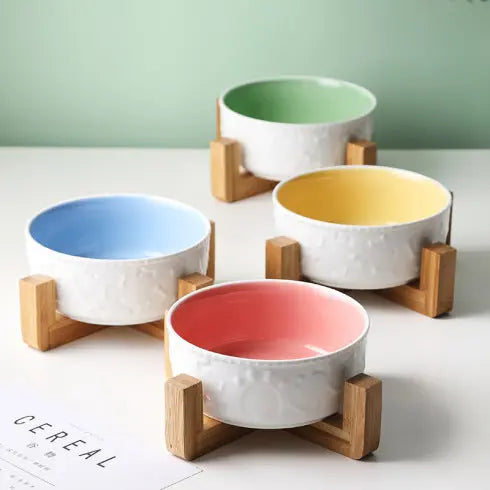 Gamelle pour chat avec support CeraBowl™ Au bonheur du chat - Boutique d'accessoires pour votre chat