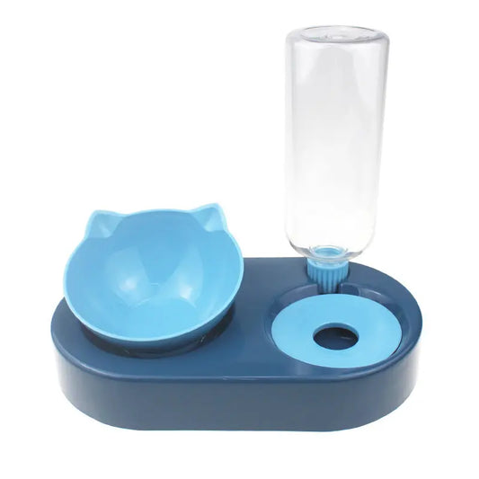 Gamelle pour chat 2-en-1 fontaine à eau Au bonheur du chat - Boutique d'accessoires pour votre chat