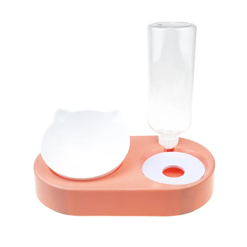 Gamelle pour chat 2-en-1 fontaine à eau Au bonheur du chat - Boutique d'accessoires pour votre chat