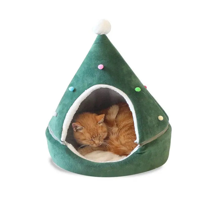 Panier pour chat ChristmasTree Au bonheur du chat - Boutique d'accessoires pour votre chat