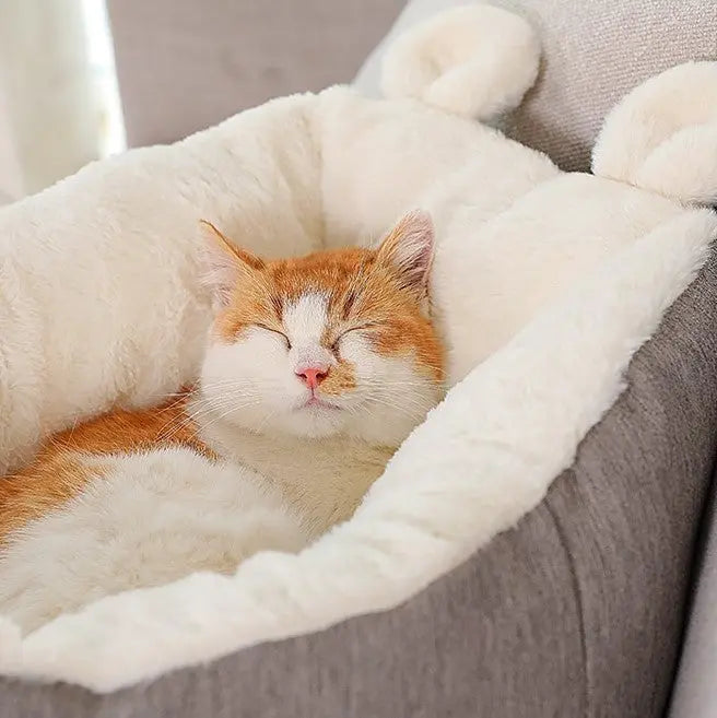Panier pour chat CuttyEars™ Au bonheur du chat - Boutique d'accessoires pour votre chat