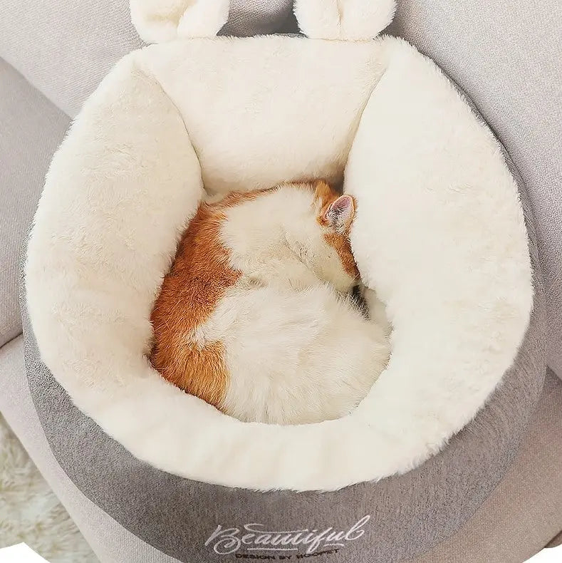 Panier pour chat CuttyEars™ Au bonheur du chat - Boutique d'accessoires pour votre chat