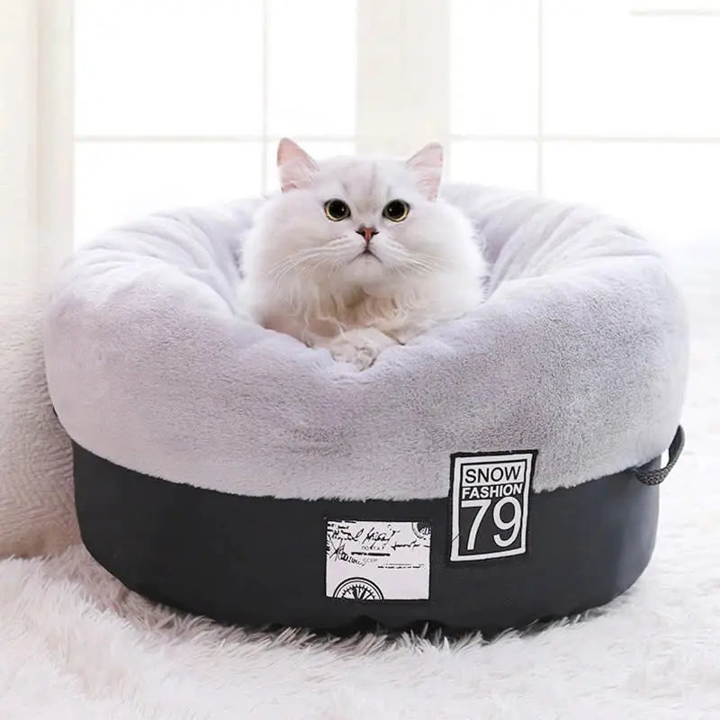 Panier pour chat SnowComfy™ Au bonheur du chat - Boutique d'accessoires pour votre chat