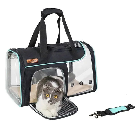 Sac de transport pour chat ClearVision™ Au bonheur du chat - Boutique d'accessoires pour votre chat
