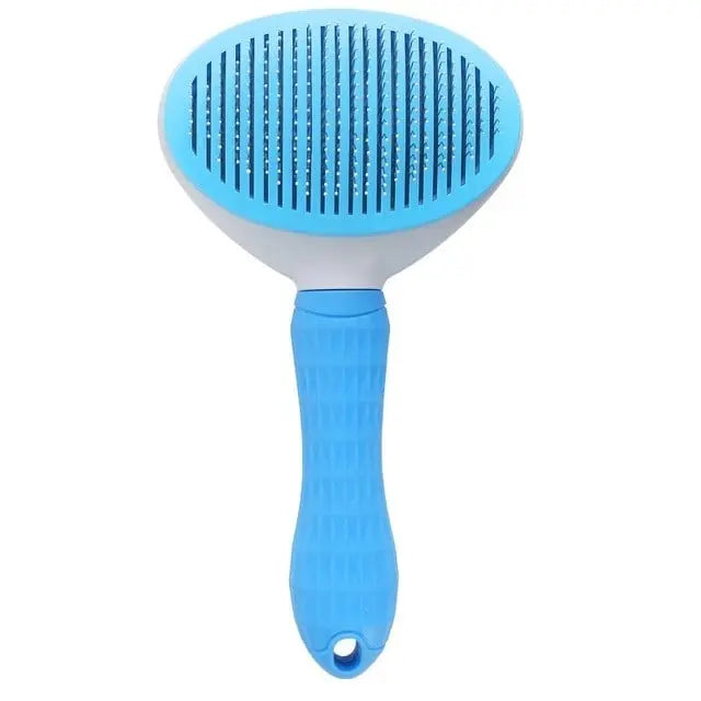 Peigne démêlant pour chat avec bouton poussoir Au bonheur du chat - Boutique d'accessoires pour votre chat