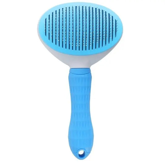 Peigne démêlant pour chat avec bouton poussoir Au bonheur du chat - Boutique d'accessoires pour votre chat
