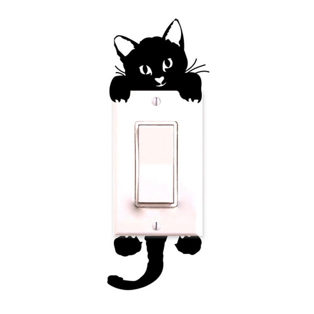 Auto-collants chat "Interrupteur" accessoires chat Au bonheur du chat - Boutique d'accessoires pour votre chat 