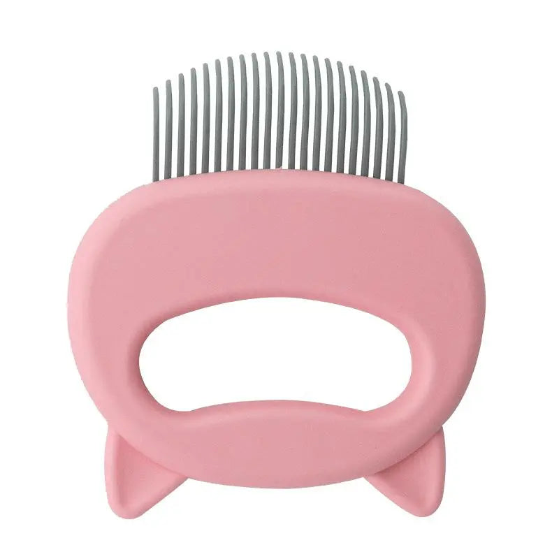 Brosse 2-en-1 fourrure + massage accessoires chat Au bonheur du chat - Boutique d'accessoires pour votre chat et pour vous Rose 