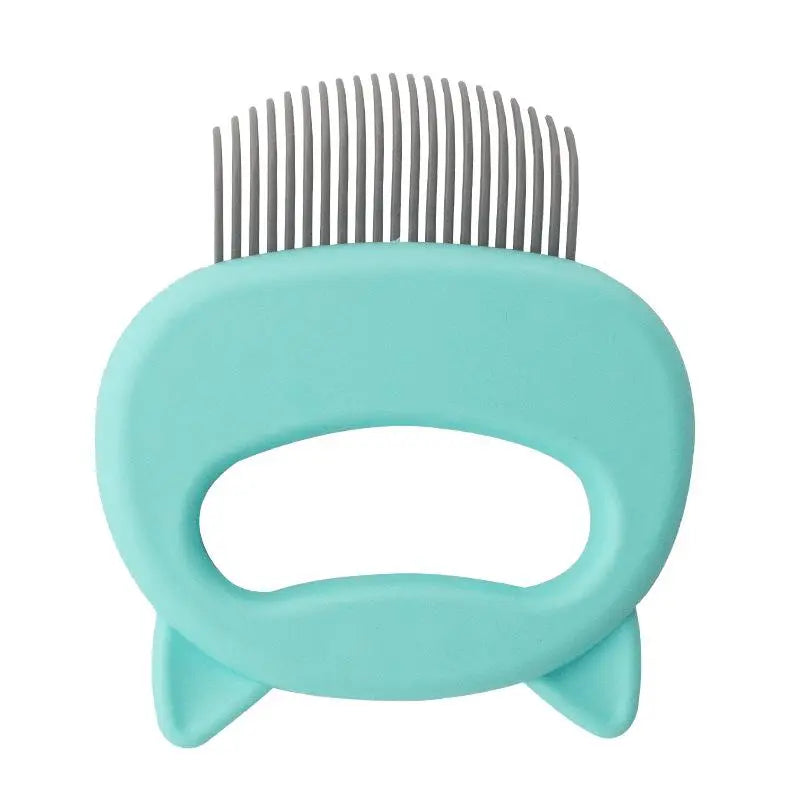 Brosse 2-en-1 fourrure + massage accessoires chat Au bonheur du chat - Boutique d'accessoires pour votre chat et pour vous Vert 