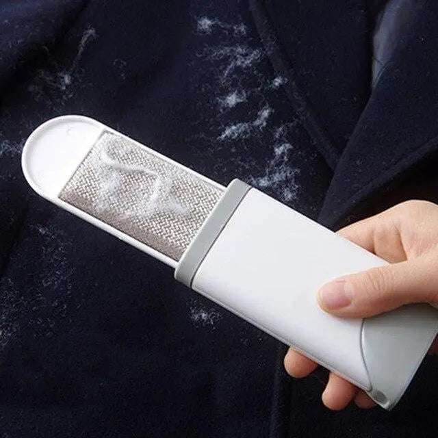 Brosse anti-poils avec support auto-nettoyant