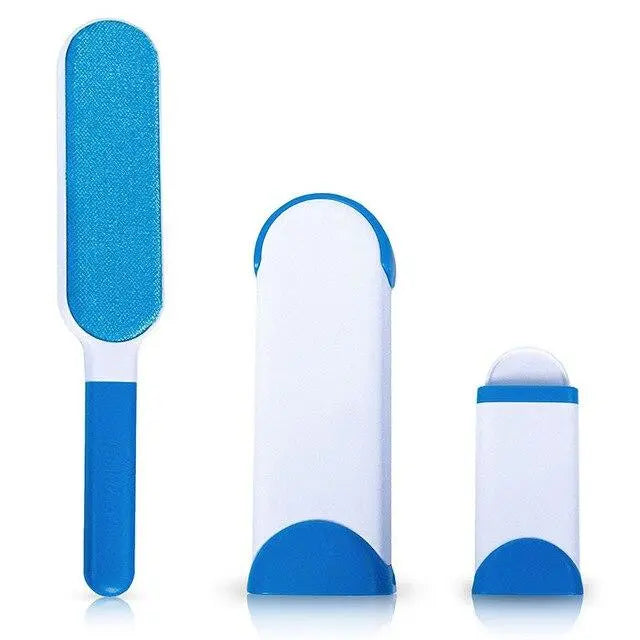 Brosse anti-poils avec support auto-nettoyant