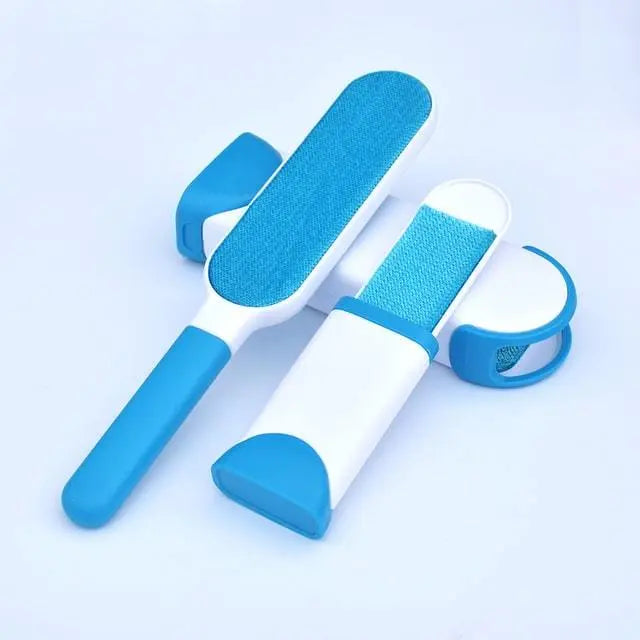 Brosse anti-poils avec support – Bleu clair