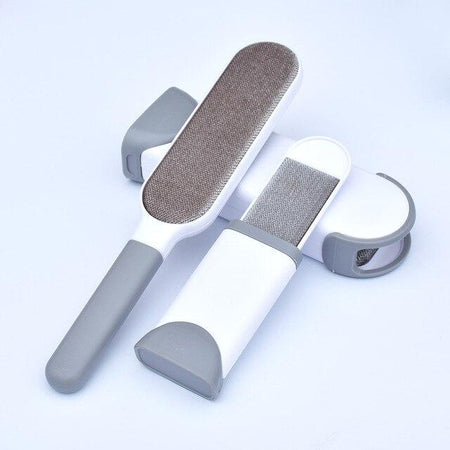 Brosse anti-poil avec support accessoires chat Au bonheur du chat - Boutique d'accessoires pour votre chat Gris