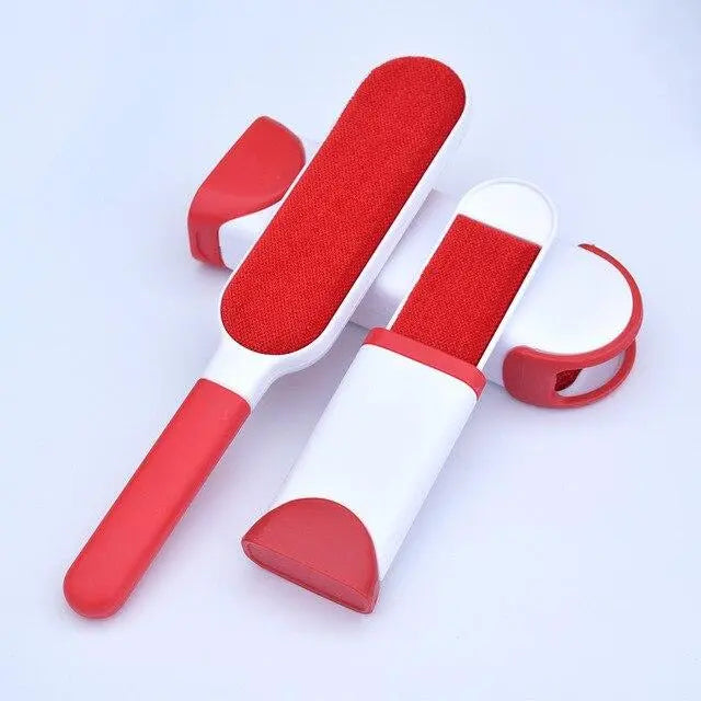 Brosse anti-poils avec support – Rouge