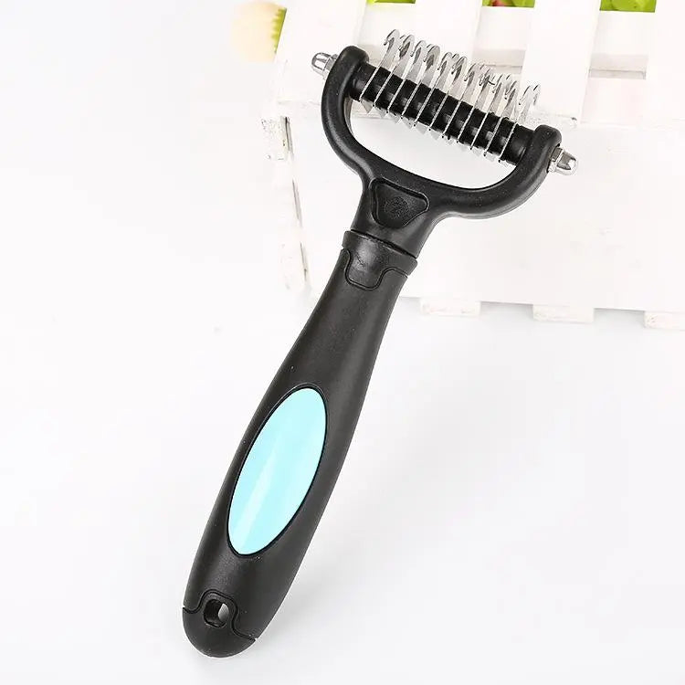 Brosse démêlante pour chat – Bleu