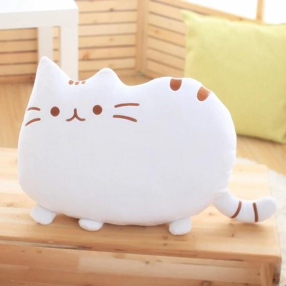 Coussin chat mignon accessoires chat Au bonheur du chat - Boutique d'accessoires pour votre chat Blanc 