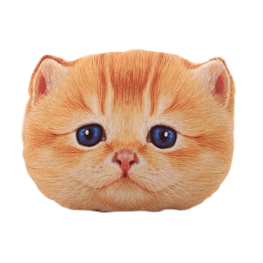 Coussin "Tête de chat" accessoires chat Au bonheur du chat - Boutique d'accessoires pour votre chat 
