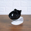 Gamelle pour chat surélevée "Tête de chat" accessoires chat Au bonheur du chat - Boutique d'accessoires pour votre chat Noir 