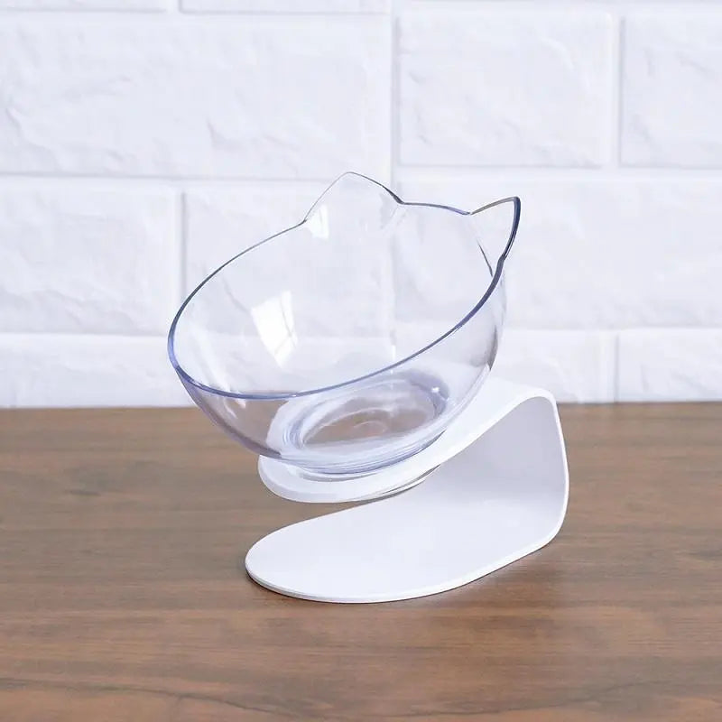 Gamelle pour chat surélevée "Tête de chat" accessoires chat Au bonheur du chat - Boutique d'accessoires pour votre chat Transparent 