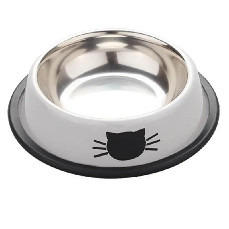 Gamelle pour chat "Tête de chat" accessoires chat Au bonheur du chat - Boutique d'accessoires pour votre chat Blanc 