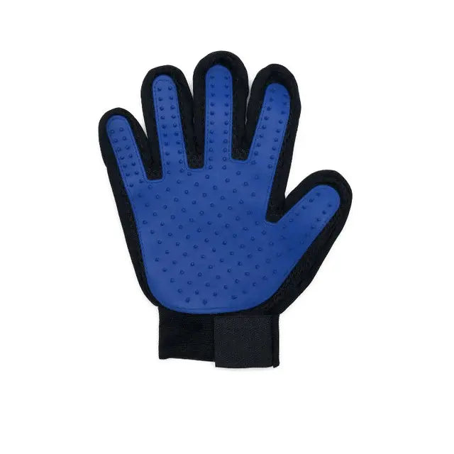 Gants de toilettage pour chat accessoires chat Au bonheur du chat - Boutique d'accessoires pour votre chat Droite Bleu 