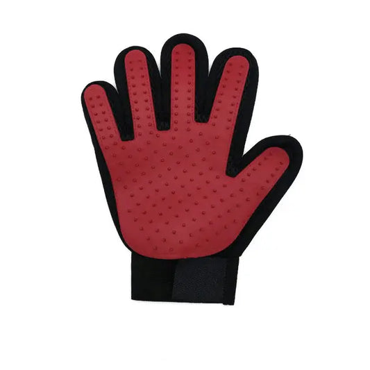 Gants de toilettage pour chat accessoires chat Au bonheur du chat - Boutique d'accessoires pour votre chat Droite Rouge 