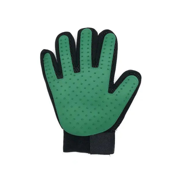 Gants de toilettage pour chat accessoires chat Au bonheur du chat - Boutique d'accessoires pour votre chat Droite Vert 