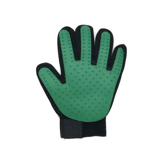Gants de toilettage pour chat accessoires chat Au bonheur du chat - Boutique d'accessoires pour votre chat Gauche Vert 