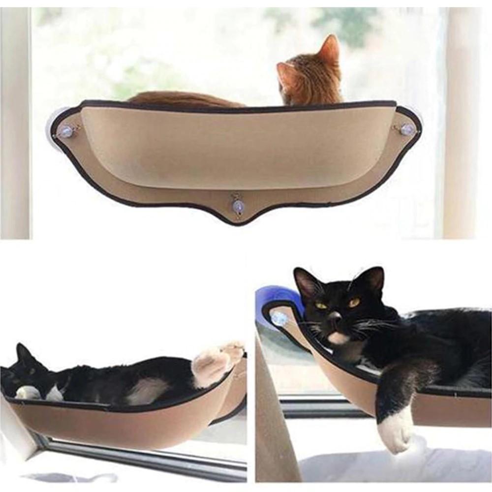 hamac pour chat, hamac chat, hamac de fenetre pour chat, doux et confortable