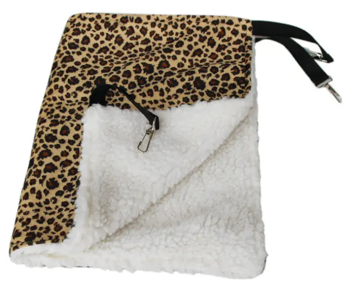 hamac pour chat, hamac chat, hamac leopard, doux et confortable