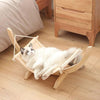 hamac pour chat, hamac chat, hamac en bois, resistant, doux et confortable